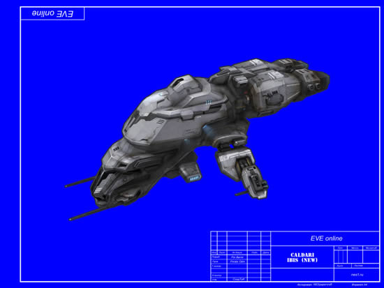 Бумажная модель корабля Ibis (new)=EVE online=