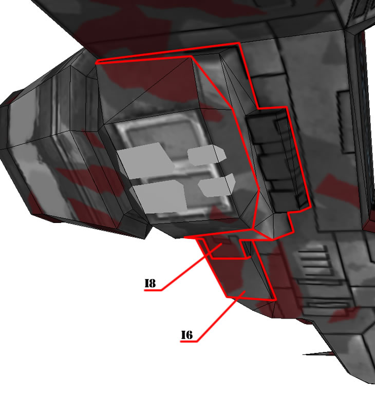 Бумажная модель фрегата Merlin =EVE=