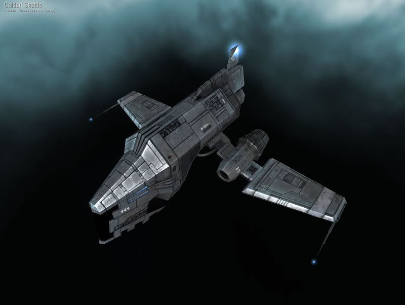 Бумажная модель корабля Caldari Shuttle =EVE online=